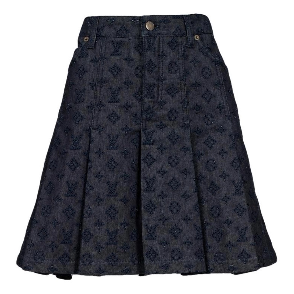 Louis Vuitton Denim Mini Skirt size 42